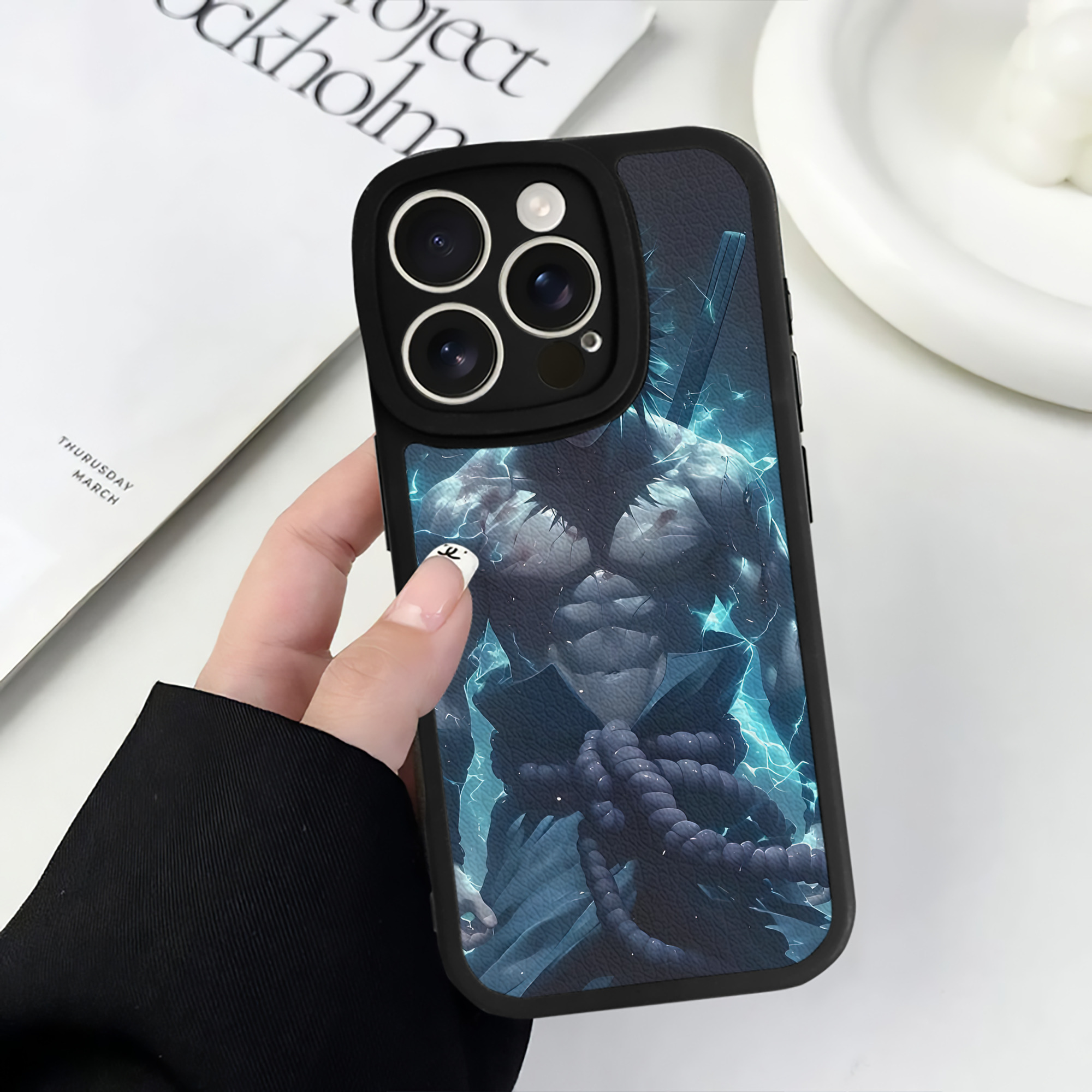 （画像用） NARUTO -ナルト- NARUTO -ナルト- 疾風伝 【iPhone 16シリーズ対応】シリコンスマホケース（レザー調） 材質：シリコン